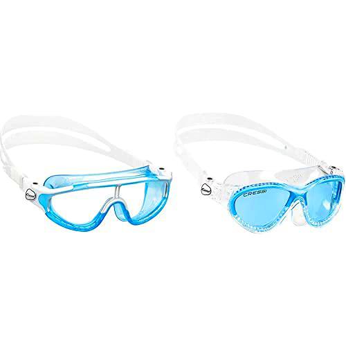 Cressi Gafas De Natación, Unisex Adulto, Azul/Blanco