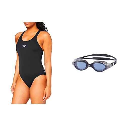 Speedo Bañador Endurance + Medalist Mujer + Futura Biofuse Flexiseal Gafas de Natación