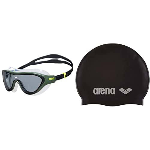 ARENA The One Mask Goggles, Adultos Unisex, Verde Oscuro y Negro