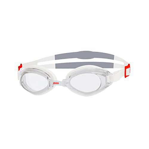 Zoggs Unisex adulto Endura Natación Gafas - Blanco/Rojo/Transparente