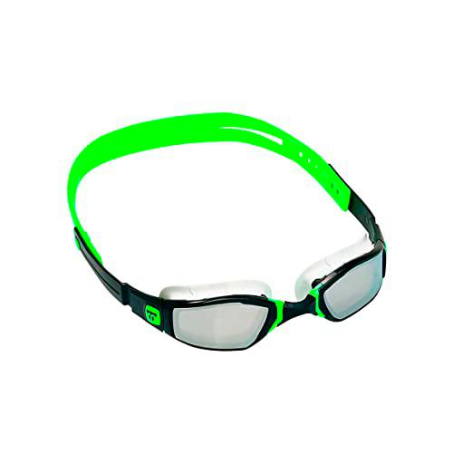 NINJA BLACK GREEN LENS MIRROR SILVER