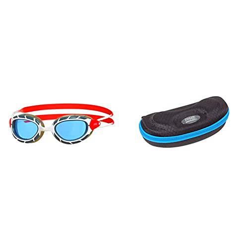 Zoggs Predator, Gafas De Natación Unisex Adulto, Blanco/rojo/tinte