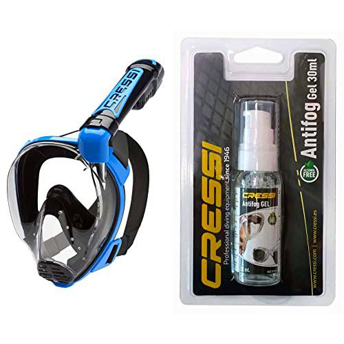 Cressi Duke Dry Full Face Mask Mascara de Buceo Snorkel Seca Cara Completa