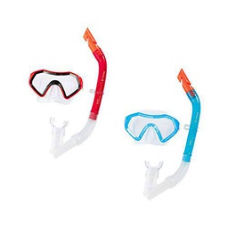 Bestway 24025, Set Snorkel Máscara Y Tubo Sparkling Sea A Partir De 7 Años Unisex Adulto