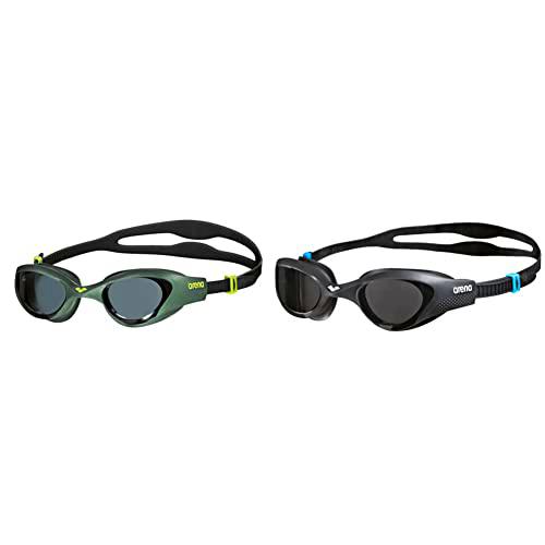 ARENA The One Gafas de Natación, Unisex Adulto, Verde (Smoke/Deep Green/Black)