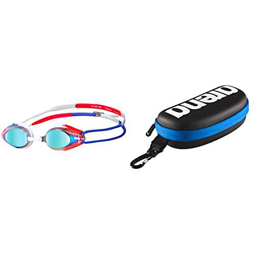 ARENA Tracks Gafas De Natación, Unisex niños, Gold/Blue/Red