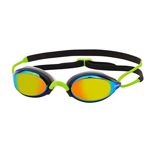 Zoggs Fusion Air Titanium Black Lime Mirror Gold, Unisex