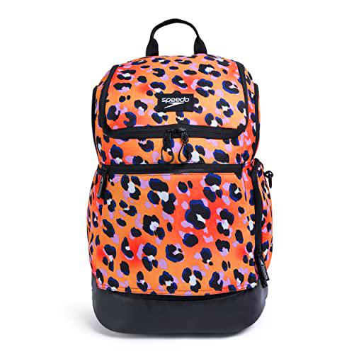 Speedo Teamster Mochila, Unisex Adulto, Estampado de Leopardo, 35 Liter