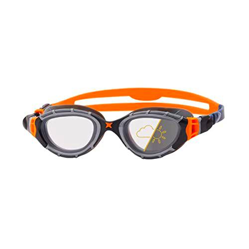 Zoggs Flex Flexible Predator-Ajuste, Unisex, Gris/Naranja/Reactor