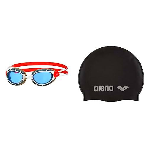 Zoggs Predator, Gafas De Natación Unisex Adulto, Blanco/rojo/tinte