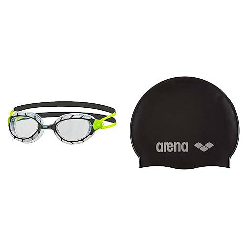 Zoggs Predator, Gafas De Natación Unisex Adulto, Negro/lima/transparente