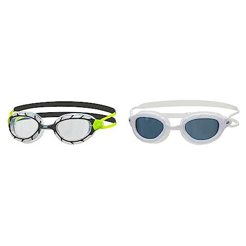 Zoggs Predator, Gafas De Natación Unisex Adulto, Negro/lima/transparente