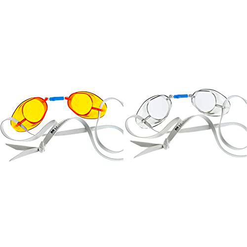 Malmsten Suecas Classic Gafas de Natación, Unisex, Amarillo &amp; Suecas Classic