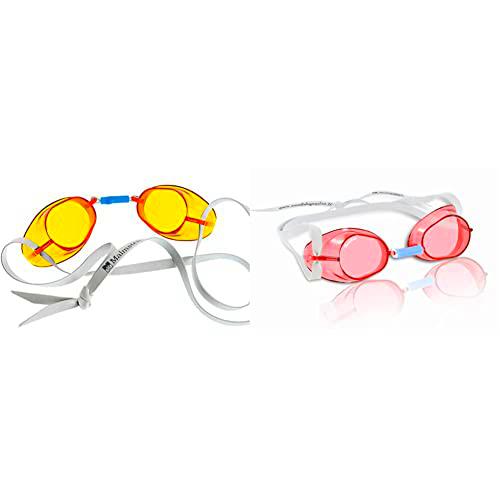 Malmsten Suecas Classic Gafas de Natación, Unisex, Amarillo &amp; Suecas Classic Gafas de Natación