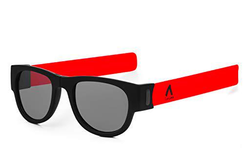 DAM DarKnight Gafas, Rojo, Pequeño Unisex Adulto