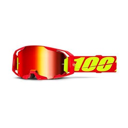 100% ARMATIC - Gafas de natación rojas - Lente roja espejada