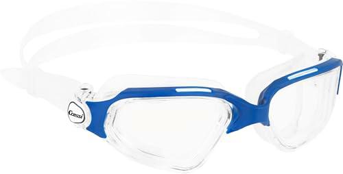 CRESSI Clear Eyes Goggles Clear/Blue - Gafas de Natación Unisex de Silicona Pura con Tratamiento Molecular Antivaho para Lentes